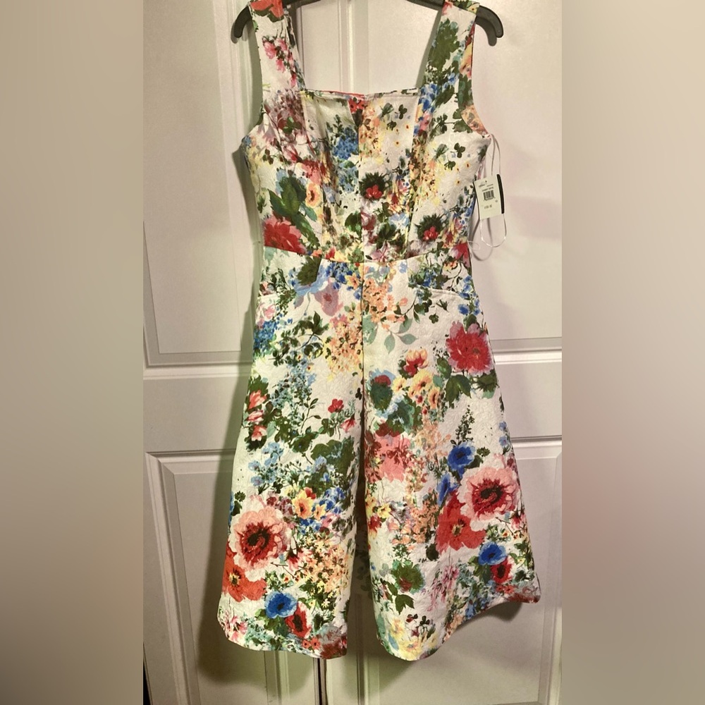 NWT Gabby Skye Floral Retro Dress w/pockets (size 10)